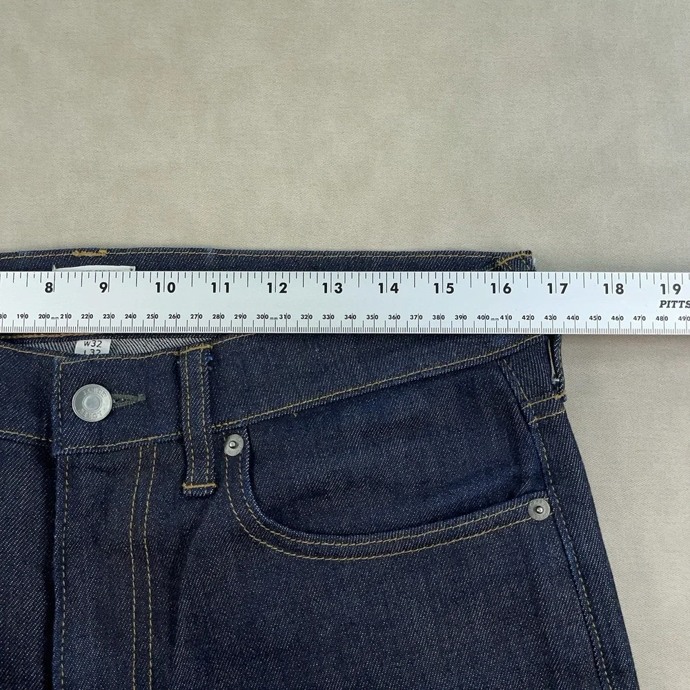 J.Crew 484 Slim Jeans Mens 32x32 Blue Dark Wash Kurabo Japanese Denim EUC